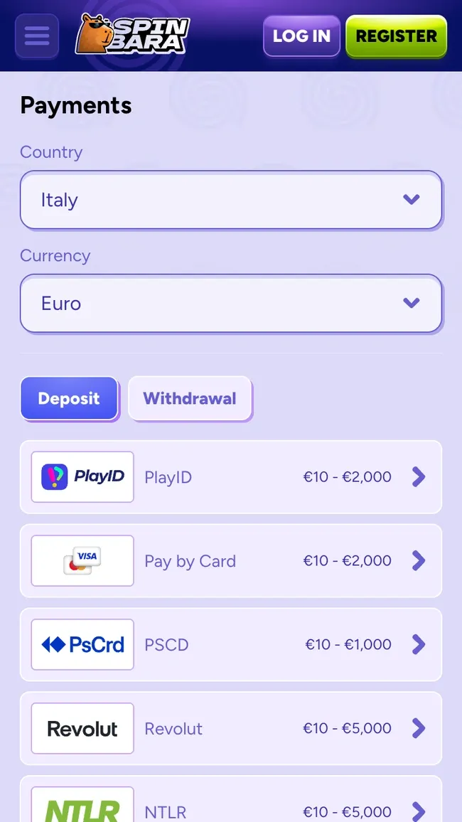 Spinbara Payments